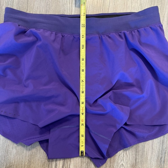 Lululemon Mens Medium Fast & Free 3" Lined Split Shorts Purple - Picture 6 of 9